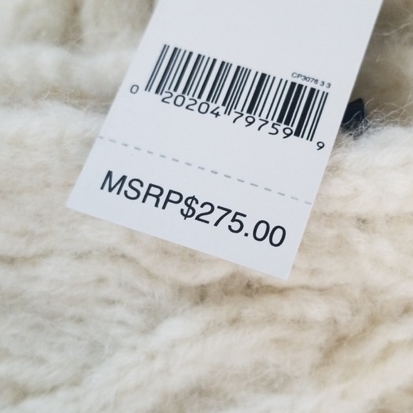 NWT Ralph Lauren Plush Alpaca Knit Scarf - Picture 3 of 5